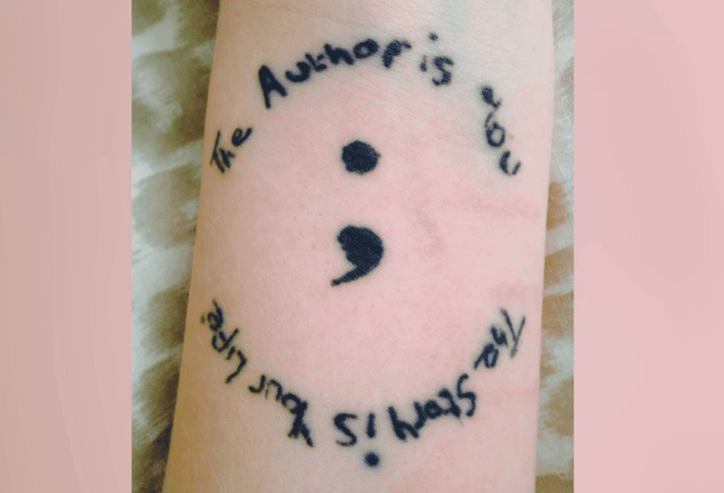 Incorporating the Semicolon in Larger Art Pieces